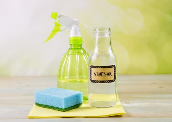Clean the Interior Parts With Vinegar and Water Solution